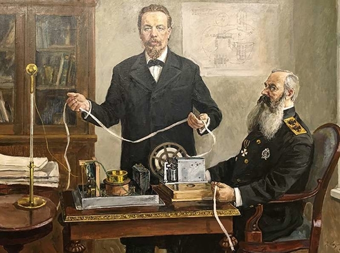 125 лет первой русской радиограмме