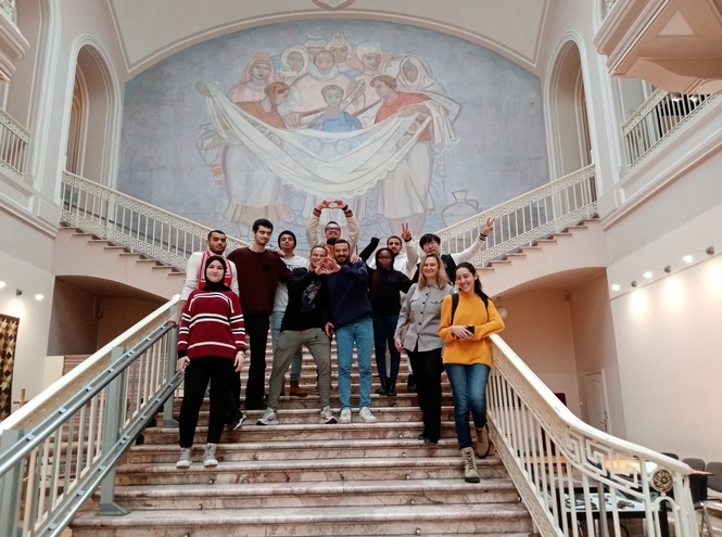 Foreign students of SPbSUT visited the Russian Ethnographic Museum