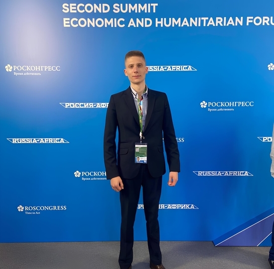 Master student of SPbSUT visited the youth program of the Russia-Africa Summit