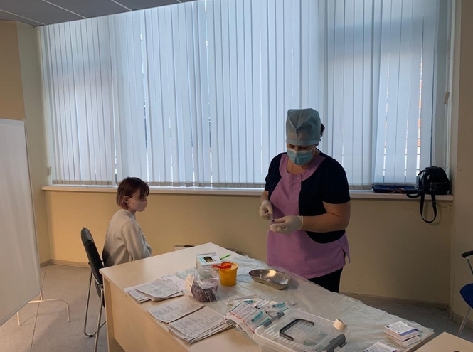 В СПбГУТ снова провели вакцинацию против COVID-19