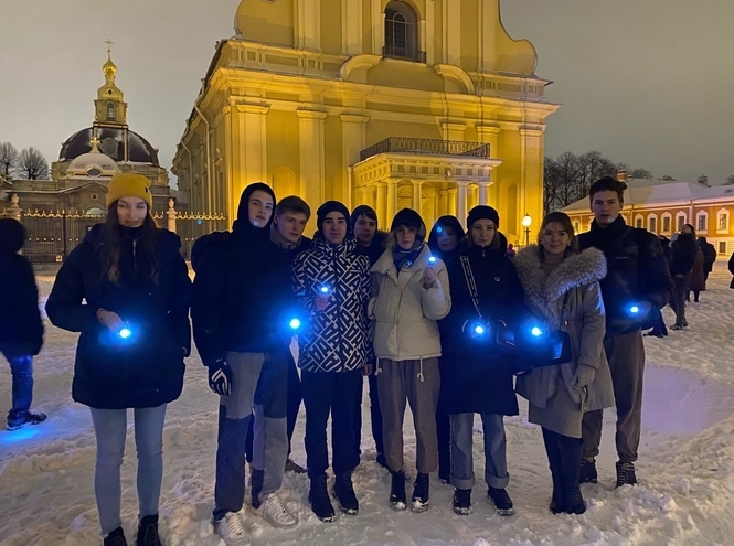 СПбГУТ на памятной акции «Блокадный свет»