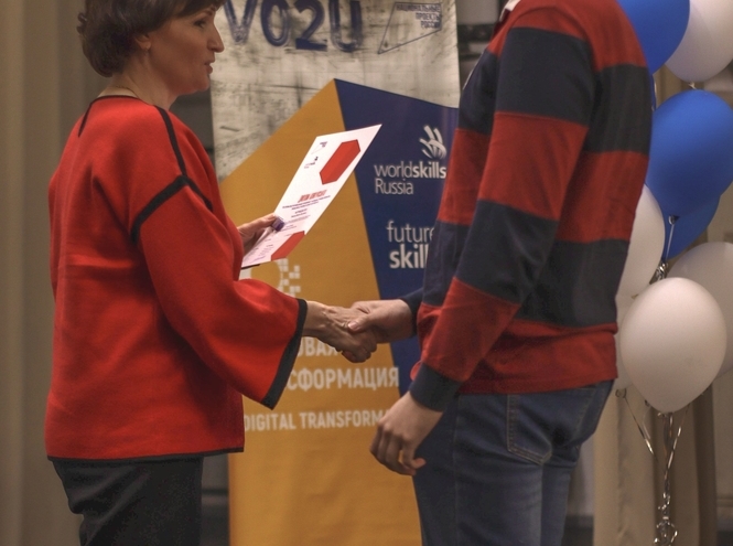 Награждение студентов петербургского колледжа телекоммуникаций – победителей соревнований WorldSkills Russia