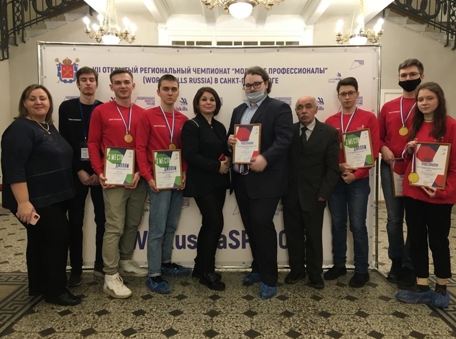 Награждение студентов петербургского колледжа телекоммуникаций – победителей соревнований WorldSkills Russia