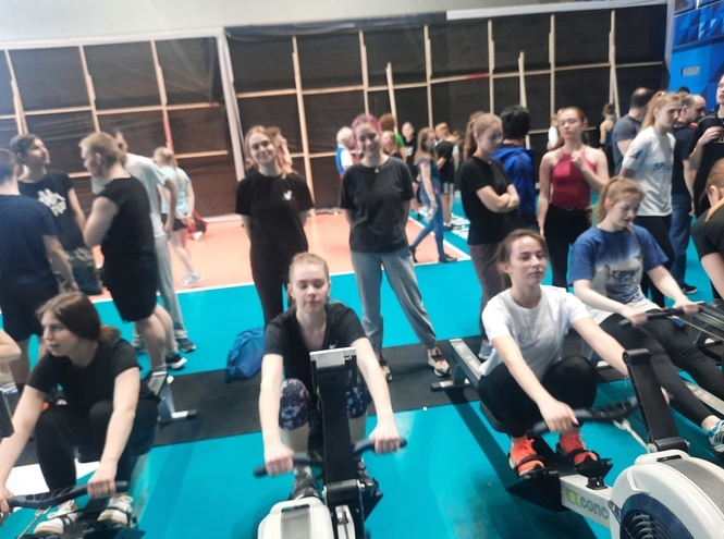 Первый старт в Спартакиаде вузов по гребле-индор