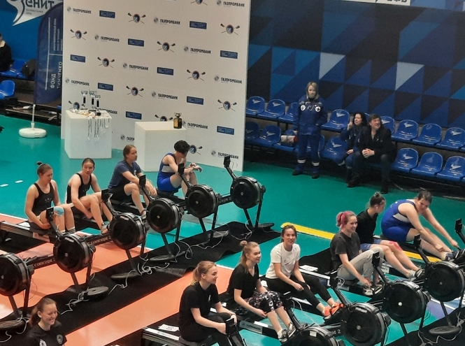 Первый старт в Спартакиаде вузов по гребле-индор