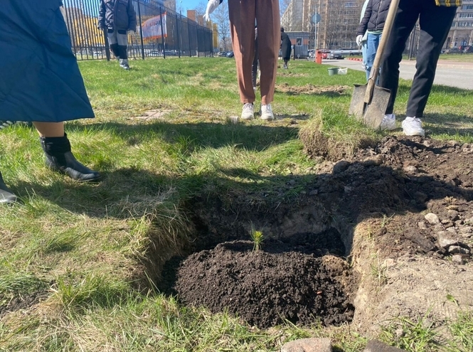 В СПбГУТ прошла экологическая акция ко Дню Победы