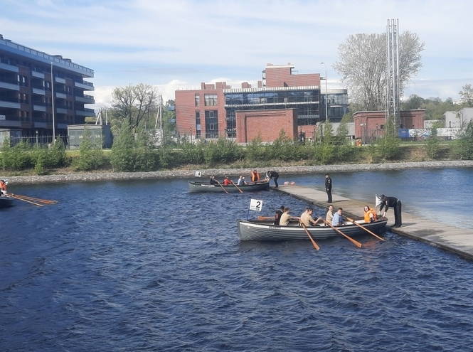 Студенты СПбГУТ на гребной регате «Весла – на воду!»