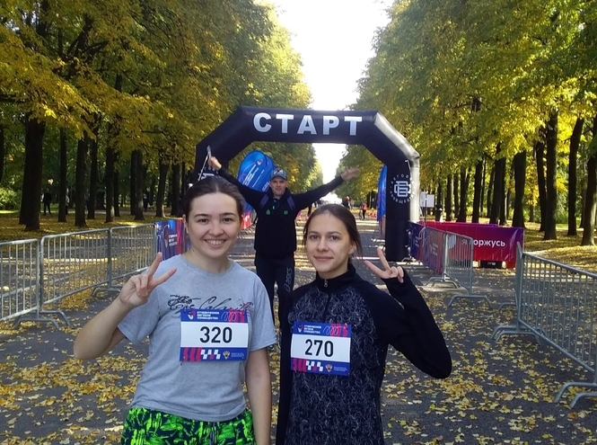 Спортсмены СПбГУТ выступили в «Студенческом забеге»