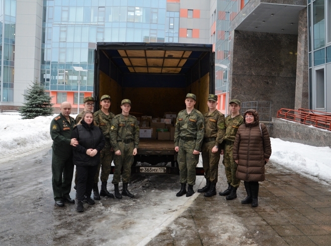 СПбГУТ направил гуманитарную помощь в зону специальной военной операции