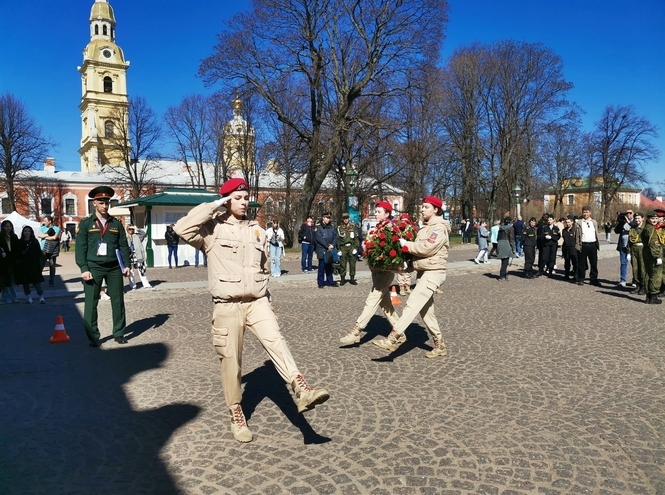 Военный учебный центр при СПбГУТ подготовил юнармейцев к смотру-конкурсу