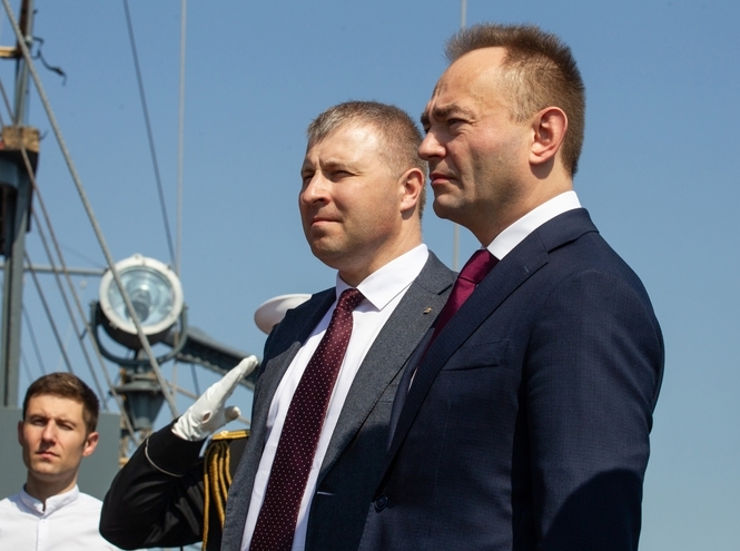 Студенты военного учебного центра СПбГУТ приняли присягу на крейсере «Аврора»