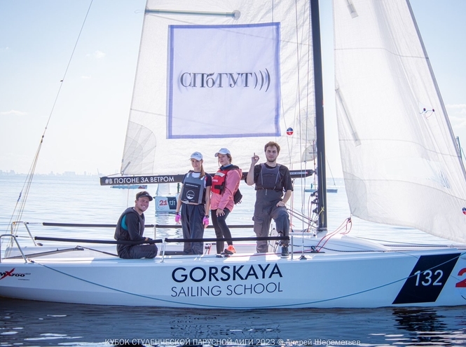 Студенты СПбГУТ на соревнованиях по парусному спорту