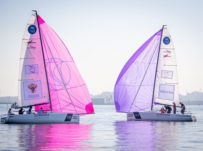Студенты СПбГУТ на соревнованиях по парусному спорту