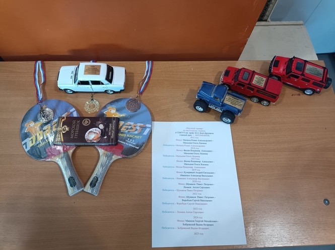 Итоги «Научного турнира» по настольному теннису