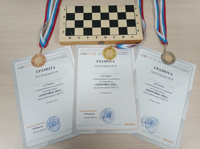 Работники СПбГУТ — за шахматной доской